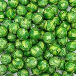 Milk Chocolate Sprouts 500g - Foil Wrapped Christmas Chocolate Balls - 18mm Solid Chocolate Brussel Sprouts Chocolates For Festive Table Decorations or Stocking Fillers