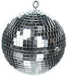 Eliminator EM8 8 Inch Mirror Ball - Perfect for Parties, Clubs, Weddings, Birthday or Holidays - Disco Ball Decor - Mounting Ring Included - Silver Mirror