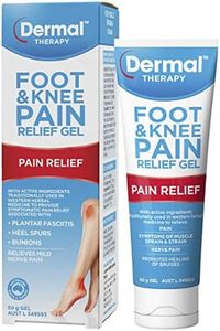 Dermal Therapy Foot & Knee Pain Relief Gel | Provides Symptomatic Pain Relief Associated with Plantar Fasciitis, Heel Spurs and Bunions | 50g