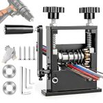 Wire Stripper Machine 6-in-1 Wire Stripping Tool with Hand Crank, 6 Channels & 5 Blades for 0.06"-0.65" (3-17mm) Scrap Copper Wire Peeler & Recycling (BLACK)