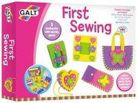 Galt First Sewing Kit - 5 Childrens Sewing Kits, Craft Kit for Kids - Introduction to Sewing, Colourful Learn to Sew Set - Step by Step Guide - Make a Bag, Frame, Purse and More - Ages 5 Years Plus