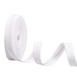 Jomnvo 1/2 Inch by 8M Double Fold Bias Tape Bias Binding Tape for DIY Garment Sewing Seaming Hemming Piping (White)