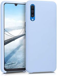 kwmobile Case Compatible with Samsung Galaxy A50 Case - TPU Silicone Phone Cover with Soft Finish - Light Blue Matte