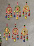 JH Gallery Plastic Handmade Colorful Wall Decor And Door Hangings For Home Decoration|Festive Decoration|Balcony, Room, Temple Decoration|Pooja Room Decoration|Decorative Hanging Items|Pack Of 6