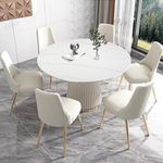 Wohh Round Marble Dining Table, Din