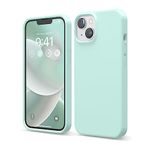 elago Compatible with iPhone 14 Case, Liquid Silicone Case, Full Body Protective Cover, Shockproof, Slim Phone Case, Anti-Scratch Soft Microfiber Lining, 6.1 inch (Aqua Sky)