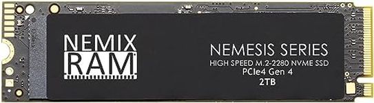 NEMIX RAM Nemesis Series 2TB M.2 2280 Gen4 NVMe SSD for PlayStation 5 & PC Gaming Machines Fastest Write Speeds up to 7415mbps Supports PCIe 4 (PCIe3 Backward Compatible)