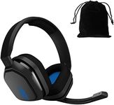 ASTRO Gaming A10 Headset for Xbox One/Nintendo Switch / PS4 / PC and Mac - Wired 3.5mm and Boom Mic w/Velvet Pouch Bag - Bulk Packaging - (Blue/Black)