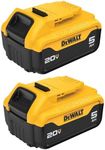 DEWALT 20V Max XR 20V Battery, 5.0-