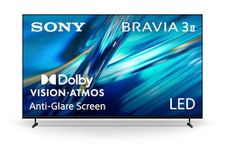 Sony BRAVIA 3 II 75 Inch 4K HDR LED Smart Google TV with Gemini, XR Processor with AI Technology, Dolby Vision/Atmos, 120Hz Television, Anti-Glare Screen, K-75XR30M2, 2026 Model