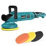 Avtbeisty Dual Action Polisher, 1200W Buffer Polisher 6-inch DA Polisher for Car Detailing, Random Orbital Car Buffer Polisher Waxer Kit with Variable Speed & 3 Polishing Pads