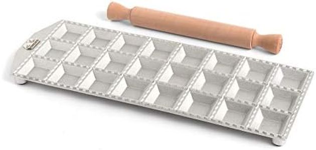 Marcato 8381 Square Ravioli Maker Mould, 2-Inches, Makes 1-Dozen, Matte