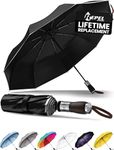 Repel Umbrella Windproof Travel Umbrellas for Rain - Easy Auto Open Close, Durable & Compact Umbrella, Strong Fiberglass Frame, Waterproof Canopy - Backpack, Purse, Portable Umbrella for Travel