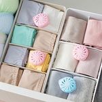 BOXANIA® 12pcs Safe Moth Balls Repellent Anti-Bug, Mildew, pest, Camphor Wardrobes Drawers Closet Naphthalene Balls Keeper for Clothes Fragrance mothballs in Container Box (Set of 12)