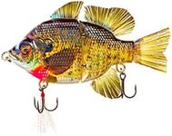 4.5" RF Gillman Glide Bait swimbait Fishing Lures bass Hard Lifelike Bluegill Swim Bait, Male Bluegill, Sink