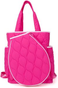 Queen of the Court Park Ave tennis bag, tennis bag for women, tennis backpack, padel bag for women, padel backpack (Hot Pink Hottie)