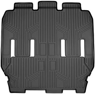 MAX LINER B0291 Floor Mats 2nd and 3rd Row Liner Black for 2017-2019 Chrysler Pacifica 7 or 8 Passenger (Hybrid Models)