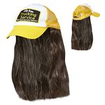 Widmann 05934 Trucker Hat with Hair, One Size