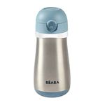 BEABA Kids Stainless Steel Water Bottle, Kids Insulated Water Bottle, Thermos Kids Water Bottle, Reusable Water Bottle, Kids Thermos Water Bottle, Rain