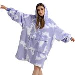 Krifey Wearable Blanket, Oversized Sherpa Blanket as Birthday Gifts for Mom Women Girlfriend Men