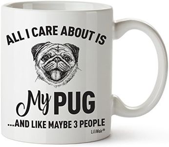 LiliWair Pug Mom Gifts Mug For Christmas Women Men Dad Decor Lover Decorations Stuff I Love Pug Coffee Accessories Art Apparel Funny Birthday Gift Home Supplies Products Dog Coffee Cup Mugs