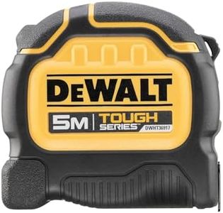 DeWALT Mètre ruban Toughseries ™ 5 m (largeur 32 mm) (métrique uniquement) Rip-Shield ; revêtement de lame qui offre une durabilité accrue, boîtier ultra résistant maintient le ruban sûr et sécurisé