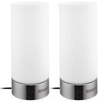 Monzana® Table Touch Lamp x2 | Set of 2 for Bedside | Dimmable - 3 Brightness Levels | Living Room, Bedroom Light | Modern Design | Touch Control | Bulbs Included