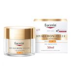 Eucerin Hyaluron-Filler + Elasticity Day, Anti-Ageing Facial Care for Mature Skin with SPF 30 and UVA Protection, 50ml