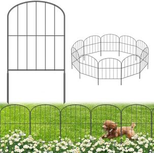 SpringUp Decorative Garden Fence No Dig Fence 61(H) x33 cm(L) Animal Barrier Fence 10 Pack Fencing for Outdoor Patio Backyard