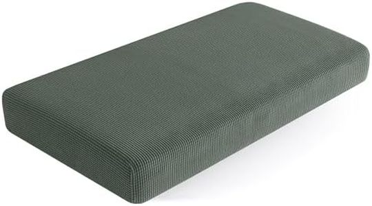 subrtex Couch Slipcover RV Seater Slip Loveseat Stretch Durable Sofa Cushion Cover Spandex Elastic Furniture Protector for Settee Seat for Replacement in Livingroom, Medium, Olive Drab