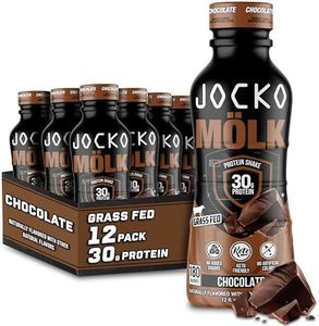 Jocko Mölk 30g Grass Fed Protein Shakes – No Added Sugar Protein Drinks KETO Friendly - Ready to Drink 12 FL Oz (Pack of 12) Chocolate