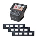 Magnasonic All-in-One 24MP Film Scanner with Large 5" Display & HDMI, Long Tray 35mm Slide Film Holders, Converts 35mm/126/110/Super 8 Film & 135/126/110 Slides into Digital Photos, Built-in Memory