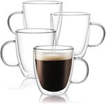 CnGlass Large Double Wall Coffee Mu