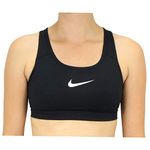 Nike Women's Swoosh Sports Bra Black/White