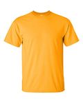 Gildan Men's G2000 Ultra Cotton Adult T-Shirt, 2-Pack (Large, Gold/Black)