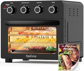 Air Fryer Oven 23L MiniOven Multi-function Countertop Convection Oven with Rotisserie Air fryers with Oil Free Cooking 6 Accessories & 100 Recipess 1700W