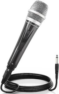 Dynamic Music Instrument Microphone for Singing with 3.5m XLR Cable, Portable Microphone for Karaoke, Speech, Wedding, Stage and Outdoor Activities