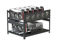 Mining Rig Frame for 6 GPU with Cooling by Xtrememiner Model Mini