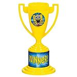 Amscan Superb SpongeBob Birthday Party Trophy Cups Favor (8 Piece), 5" x 3", Yellow
