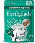 Forthglade Natural Dog Treats - Grain Free Soft Bites for Fresh Breath (8 x 90g) Resealable Bags - Peppermint & Parsley