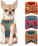 CollarDirect Step-in Reflective Dog Harness - Any Weather Air Mesh for Small and Medium Dogs Easy to Put On and Off 3 Patterns (Size M, Pattern 3)