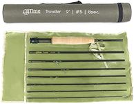 MAXIMUMCATCH Alltime Traveller Fly Fishing Rod-Ultra compact for backpacking 8-Piece 9ft (Size: 5/6/8wt) (9' 5wt 8pcs)