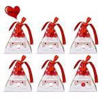 30Pack Christmas Paper Boxes,Xmas Treat Candy Chocolate Bags Gift for Festival Holiday Party Decoration Favors (Santa Claus)