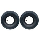 2PCS Wheelbarrow Inner Tube 4.10/3.50-4 Bent Valve fits 10" Wheelbarrow Tire, Lawn Movers, Hand Trucks, Carts Replacement Inner Tubes