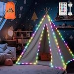 THISWUW LED Teepee Tent for Kids, F