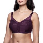 frugue Comfort Non Wired Wireless Support Bra Purple 46 HH