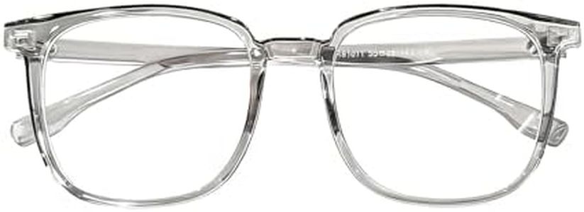 Nulifacaia Blue Light Glasses for Women Men UV Filter Computer Eyewear Anti Glare Gaming Glasses Blue Light Blocking Glasses Gray