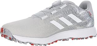 adidas mens S2G BOA WIDE SPIKELESS Golf Shoe, Grey Two/Footwear White/Grey Three, 9.5 US