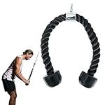 ZENO Heavy Duty Tricep Rope | Complete Multi Attachment Perfect for Gym | Fitness | Exercise | Body Equipment Extensions Pull Down Bicep/Tricep Rope