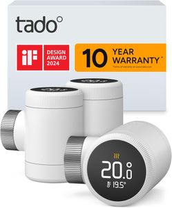 tado Smart Radiator Thermostat Trio – 3-Pack Intelligent Heating Control